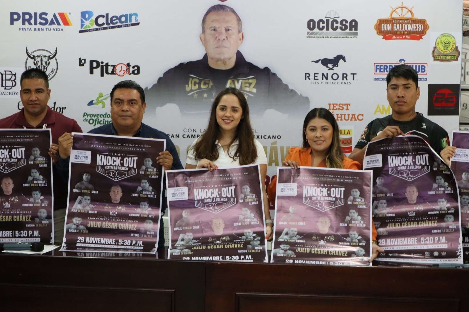 Todo se encuentra listo para el evento con causa “Knock Out contra la Violencia’’